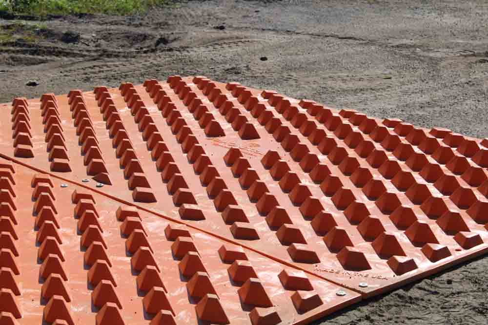 Temporary Construction Entrance Mat - 7' L x 12' W