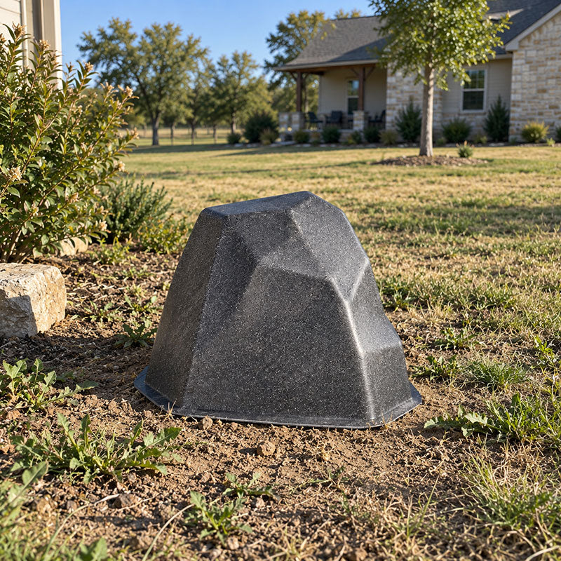 Piedmont Decorative Rock Well Cover - 19″ L × 19″ W × 32″ H