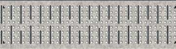 Type 410D Galvanized Perforated Channel Grate - 39.37”