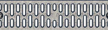 Type 436Q Galvanized Slotted Channel Grate - 19.69” - QuickLok®