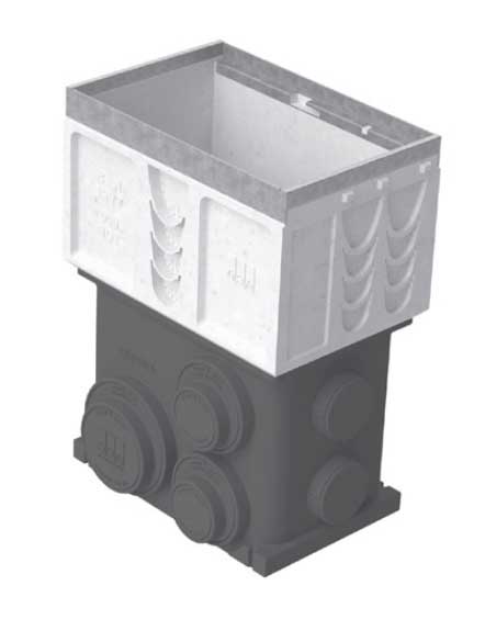 K1-621G Catch Basin - 19.69" (0.5 m) - For Galvanized Edge Trench Drains