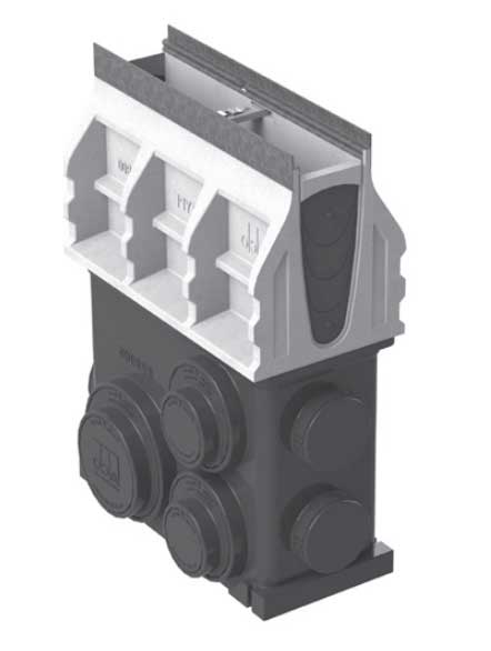 K1-901G In-line Catch Basin - 19.69" (0.5 m)  - For Galvanized Edge Trench Drains