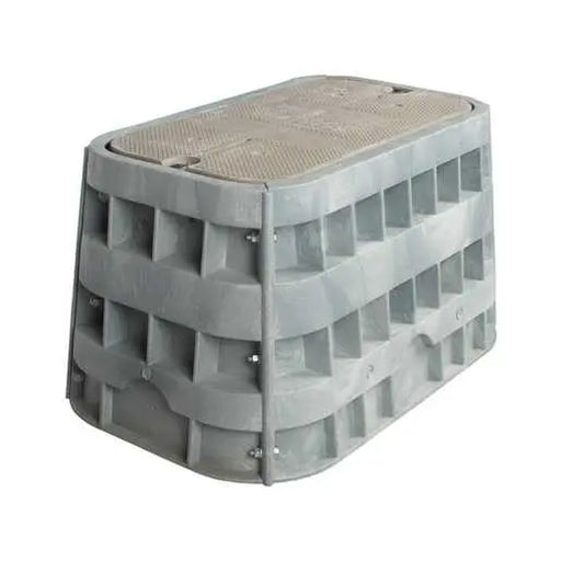 Assembly, PM122018, HDPE Box, Polymer Concrete Cover-ELECTRIC WARNING – PM122018PCH005P3 – PenCell