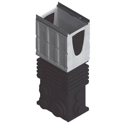 K2-631S Catch basin - 19.69" (0.5 m) - For Stainless Edge Trench Drains