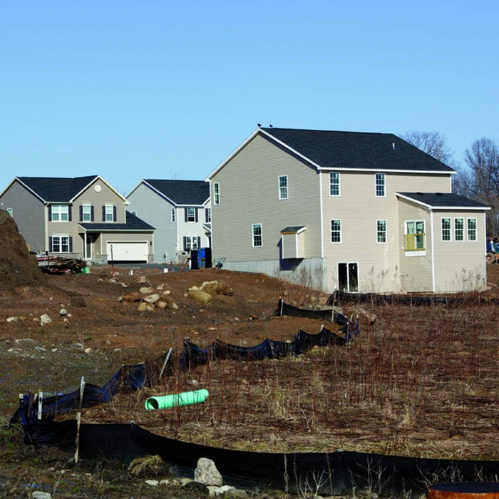 Silt Fence Used at Residential Construction Site