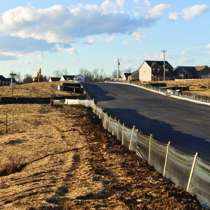 Silt Fence In Subdivision