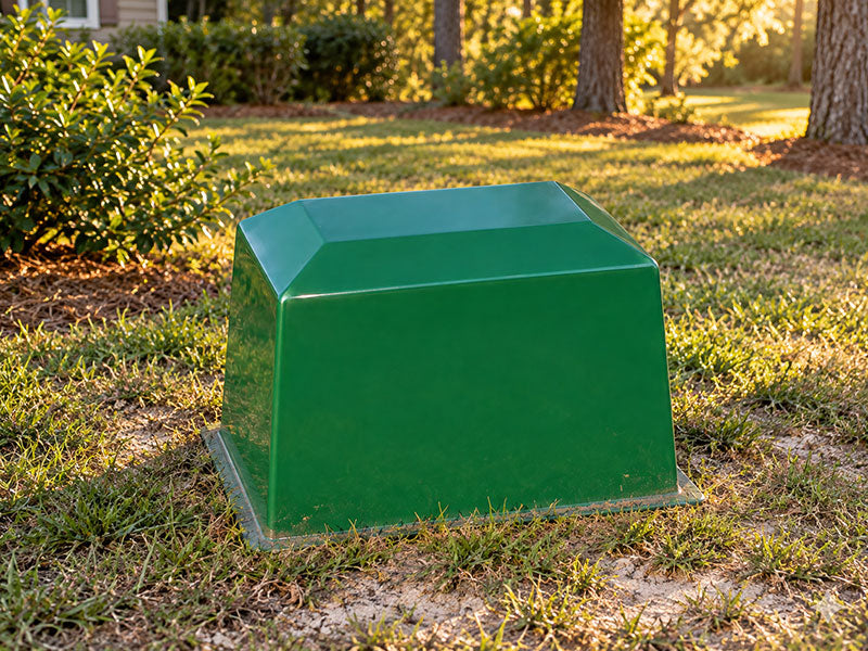 Piedmont Fiberglass Well Cover - 33″ L × 22″ W × 24″ H