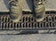 Close-up of the ACO PowerDrain S100K heavy-duty F900 ductile iron grate
