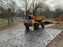Black Blue Gator ground protection mats at a jobsite
