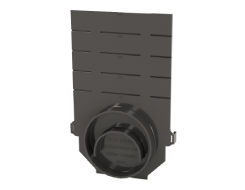 K3 Universal inlet/outlet/end cap - For Galvanized & Stainless Edge Trench Drains