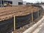 Silt fence used at commercial site