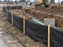 Silt fence use for erosion protection
