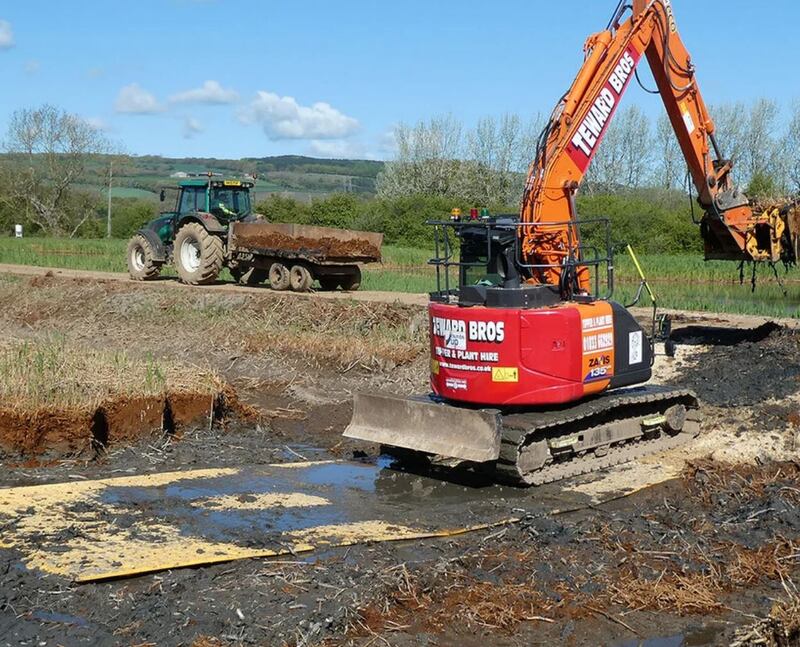 XtremeMat ground protection mats in use at a jobsite
