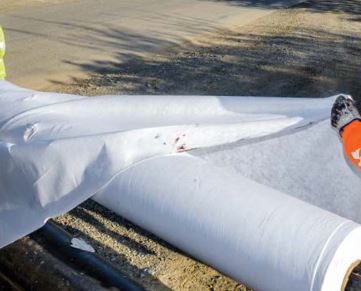 Petromat Plus-White 4597 - 12.5' x 360' Paving Fabric